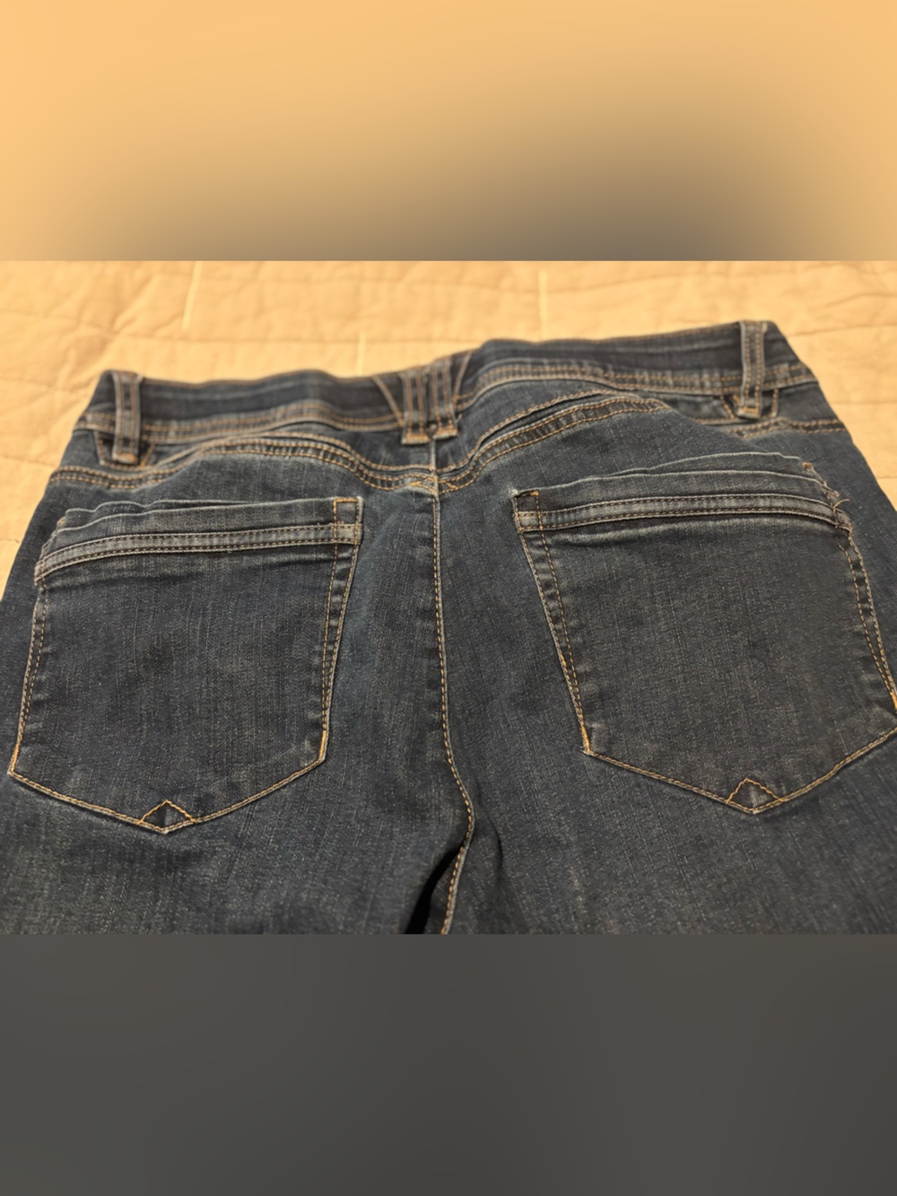 Democracy Ab Technology Jeans Womens 12 Stretch Straight Leg Dark Wash - Picture 3 of 5